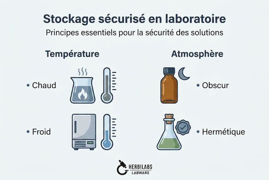 Infographie : les bonnes pratiques pour un stockage sécurisé en laboratoire