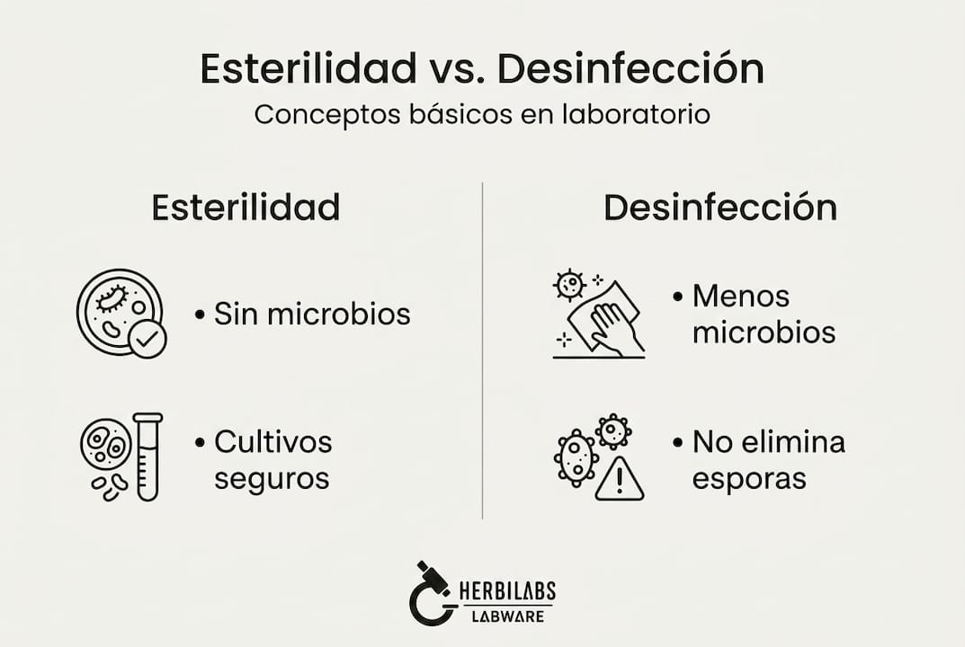 Infografía: ¿En qué se diferencian la esterilización y la desinfección?