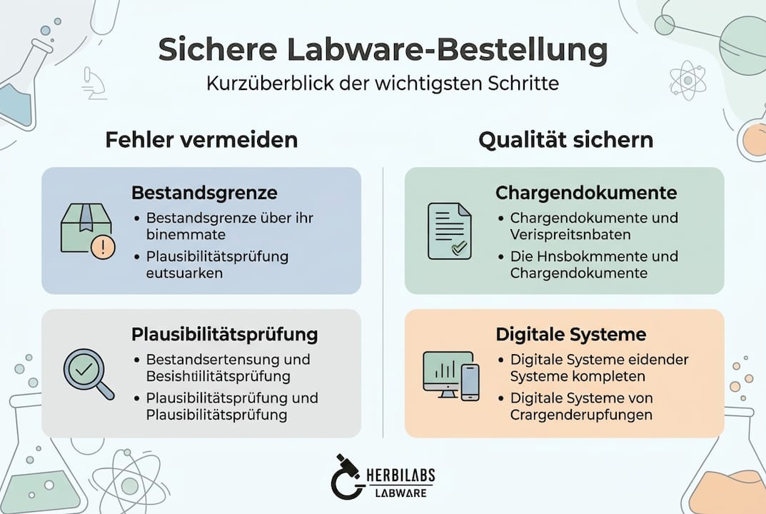 Infografik: So bestellen Sie Laborbedarf sicher und unkompliziert