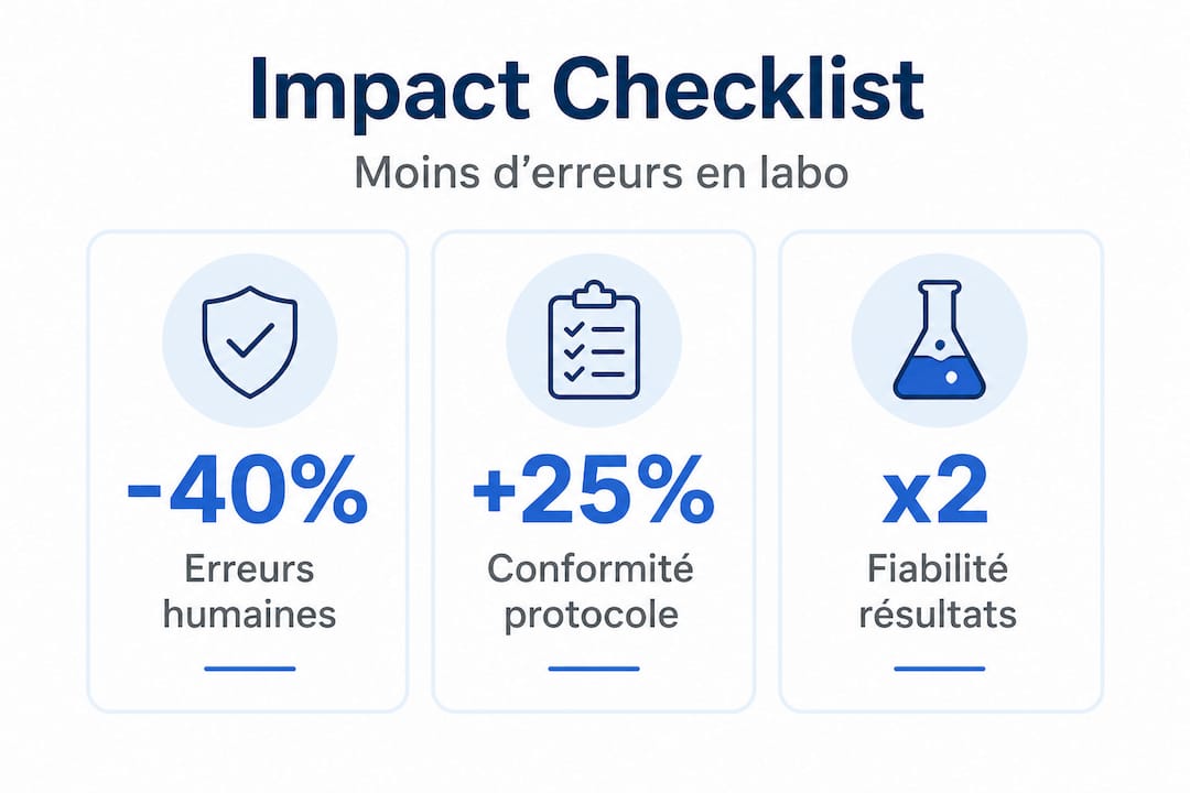 Infographie : comment la mise en place d'une checklist permet de limiter les erreurs