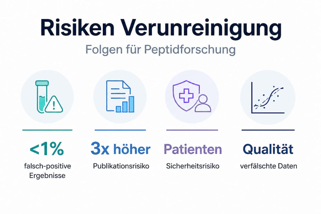 Infografik: Welche Gefahren bergen Verunreinigungen in der Peptidforschung?
