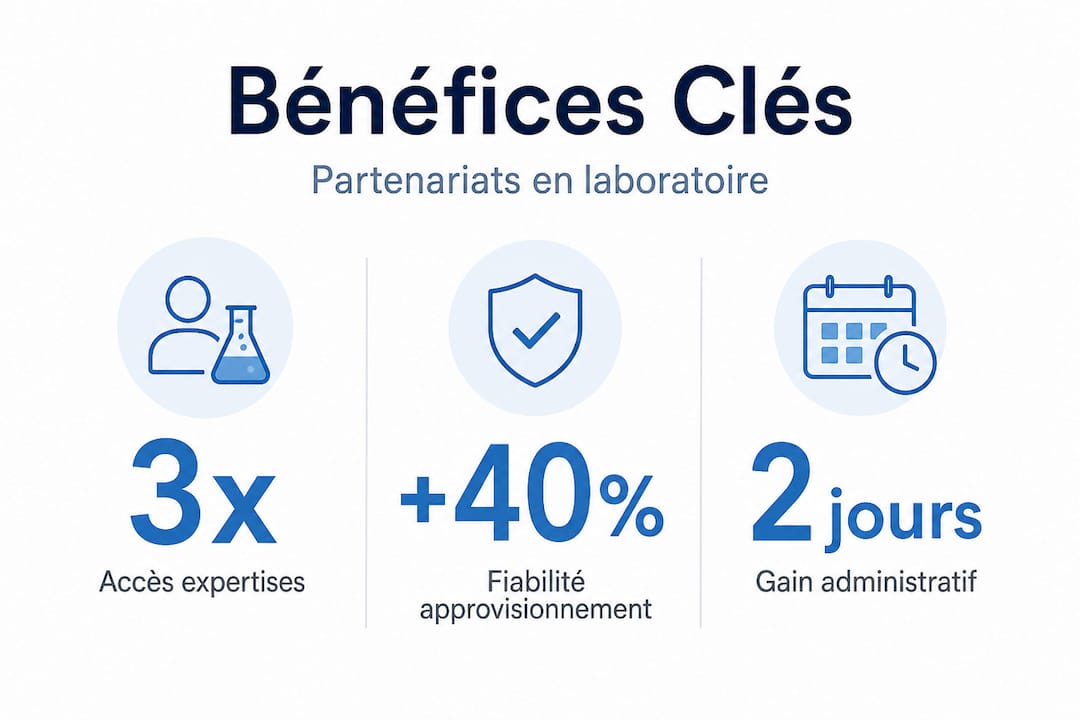 Infographie : les avantages incontournables des collaborations avec les laboratoires