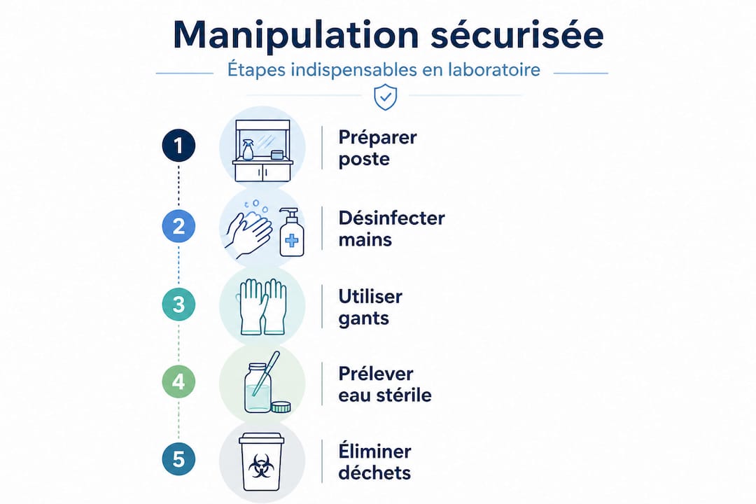 Infographie : les bonnes pratiques pour manipuler l’eau injectable en toute sécurité