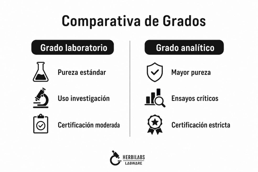 Infografía: diferencias clave entre calidad de laboratorio y calidad analítica
