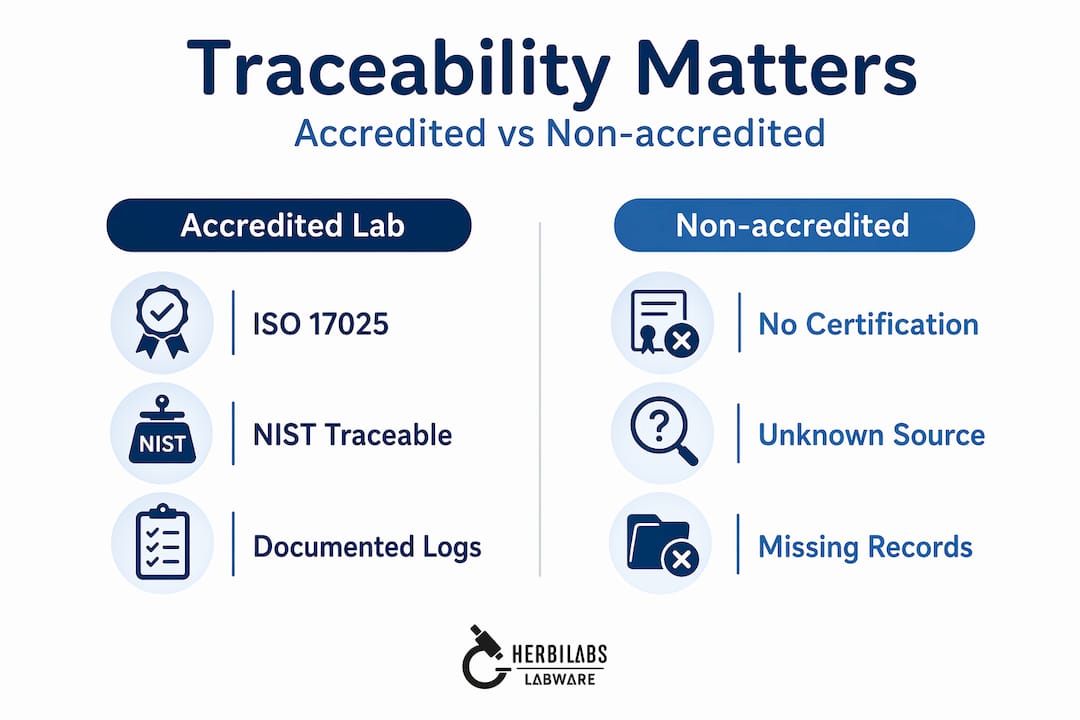 Infographic comparing lab accreditation standards