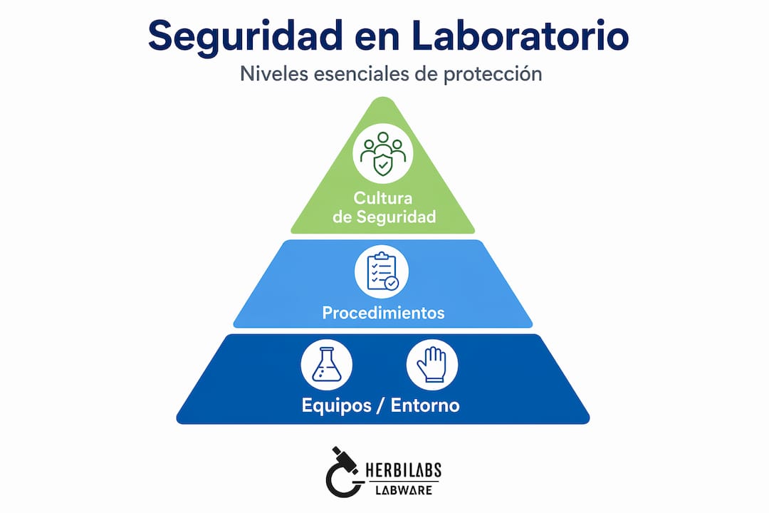 Infografía sobre los niveles de seguridad en el laboratorio