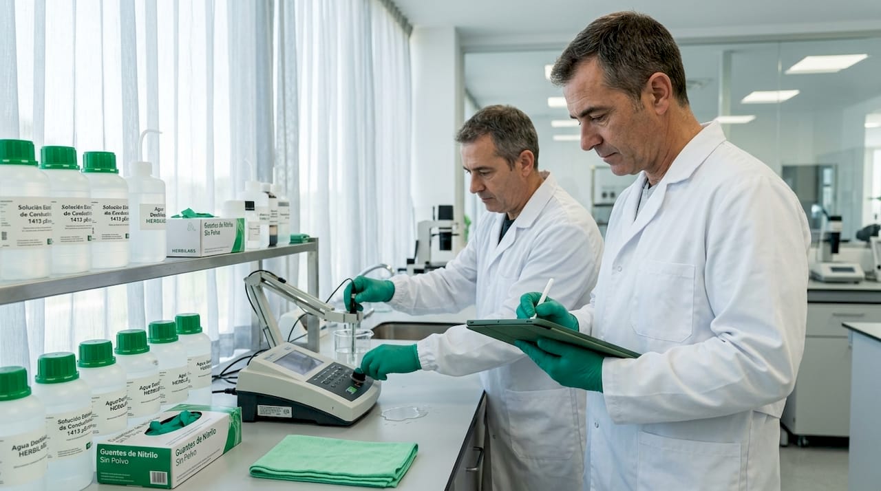 El supervisor del laboratorio registra todos los controles de calidad realizados durante las pruebas.