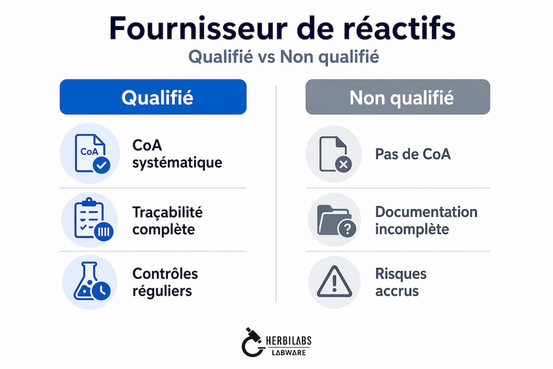 Infographie : différences entre fournisseurs certifiés et non certifiés