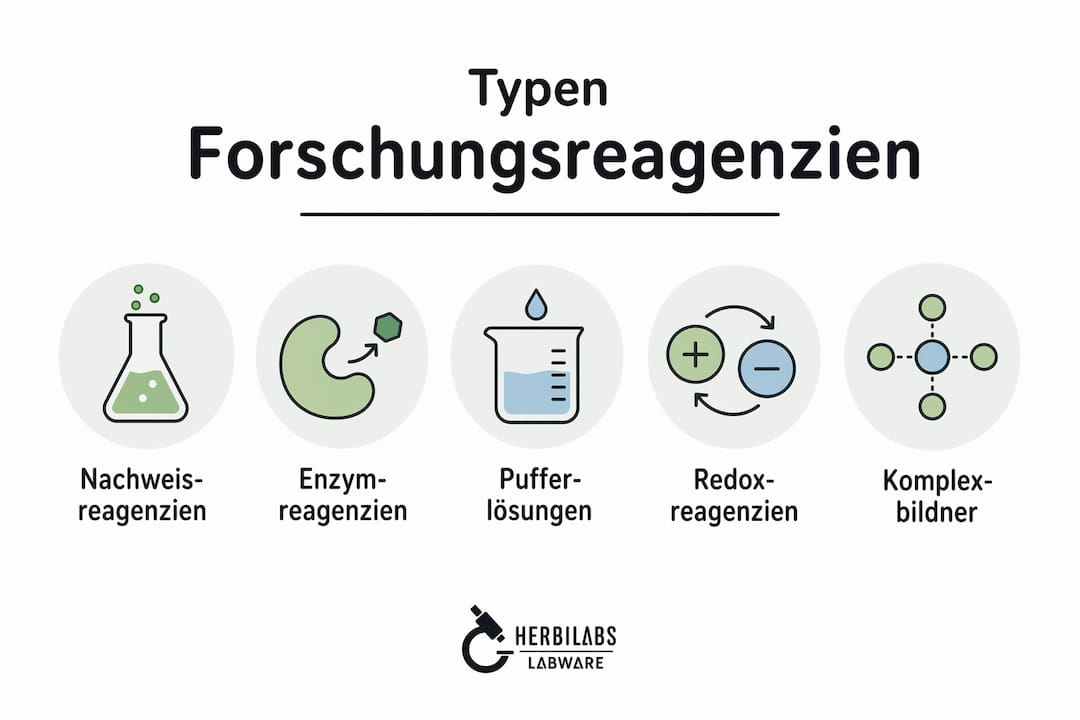 Übersichtsgrafik: Verschiedene Arten von Forschungsreagenzien auf einen Blick