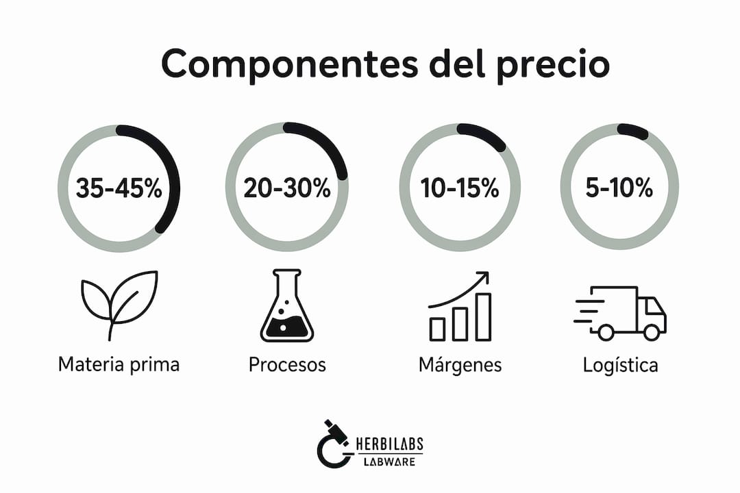 Infografía sobre los elementos que conforman el precio mayorista