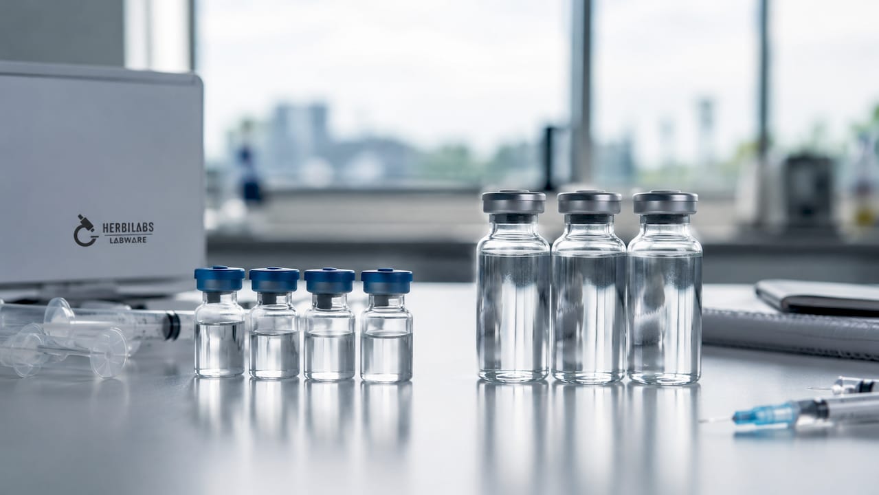 Single-use and multi-use sterile water vials comparison