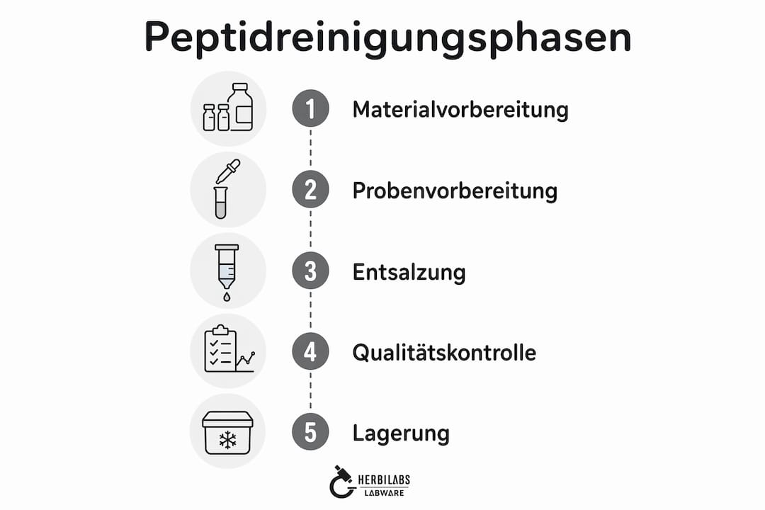 Übersichtsgrafik: Die fünf Schritte für eine gründliche Reinigung