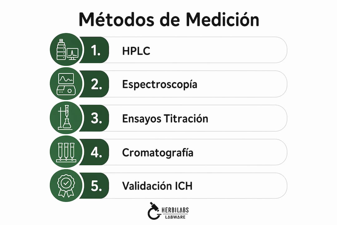 Infografía sobre las principales técnicas para determinar la pureza de compuestos químicos