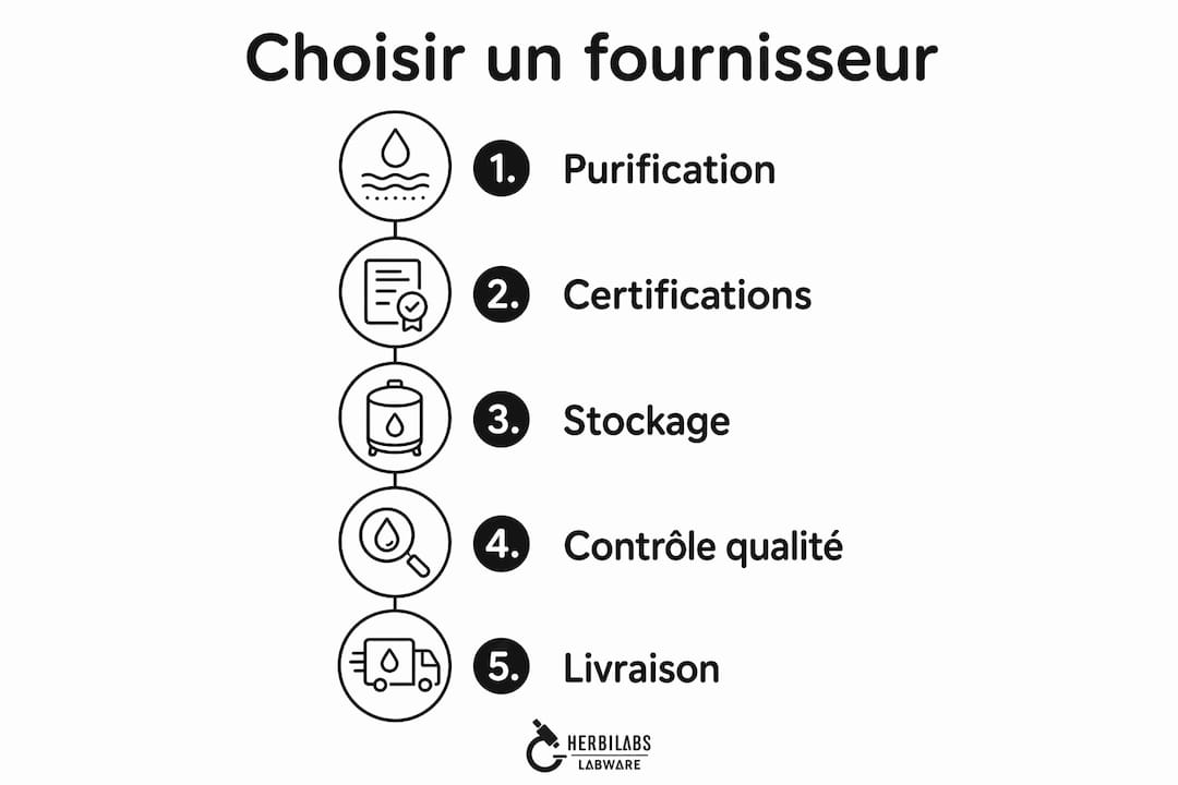 Les points clés à examiner pour bien choisir son fournisseur : l’infographie