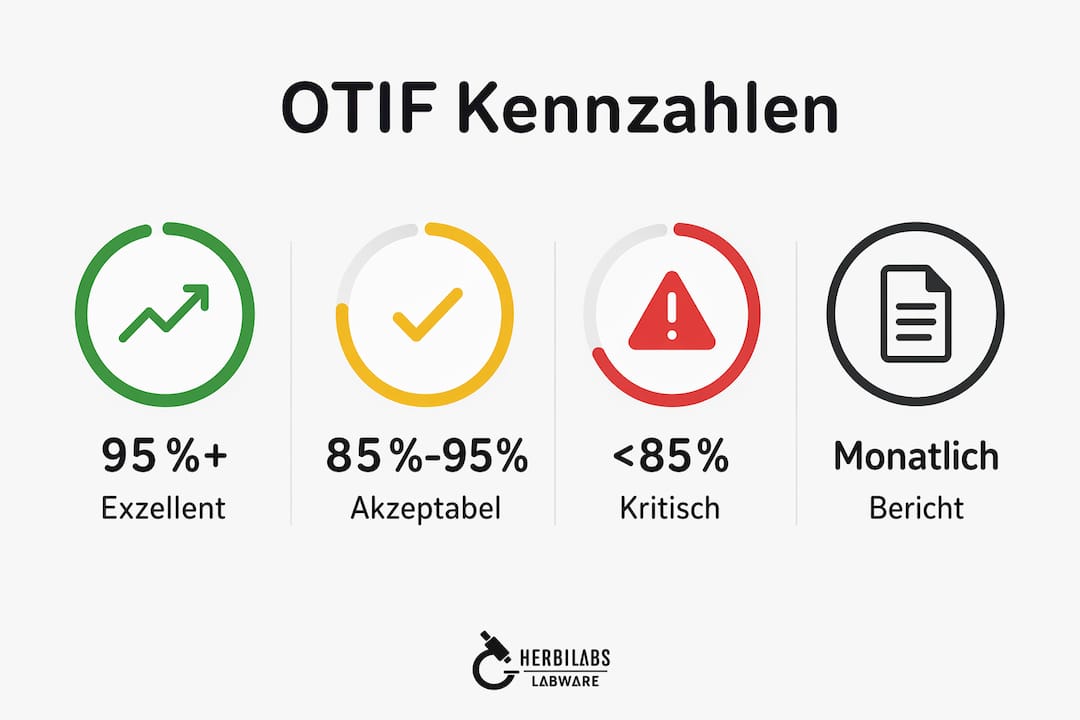 Übersicht mit OTIF-Leistungsdaten und Bewertungen auf einen Blick