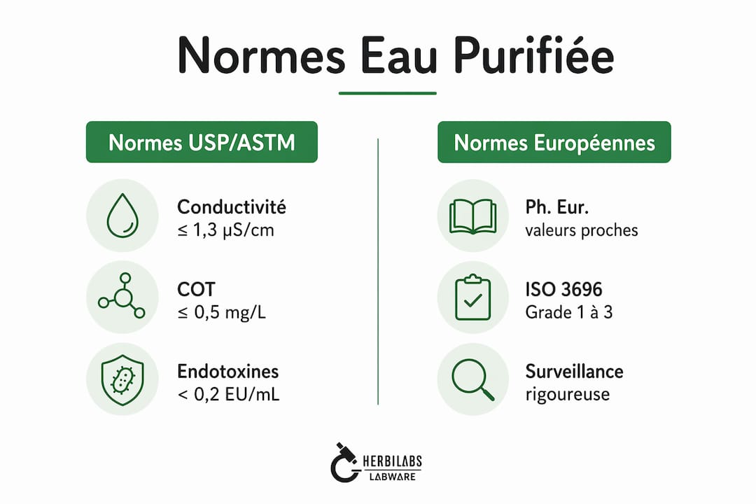 Infographie : quelles différences entre les normes de qualité de l’eau purifiée aux États-Unis et en Europe ?