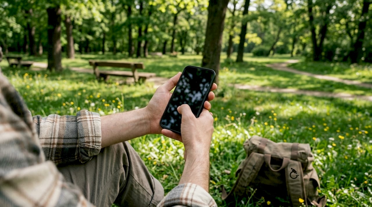 Une personne utilise son smartphone pour s’authentifier