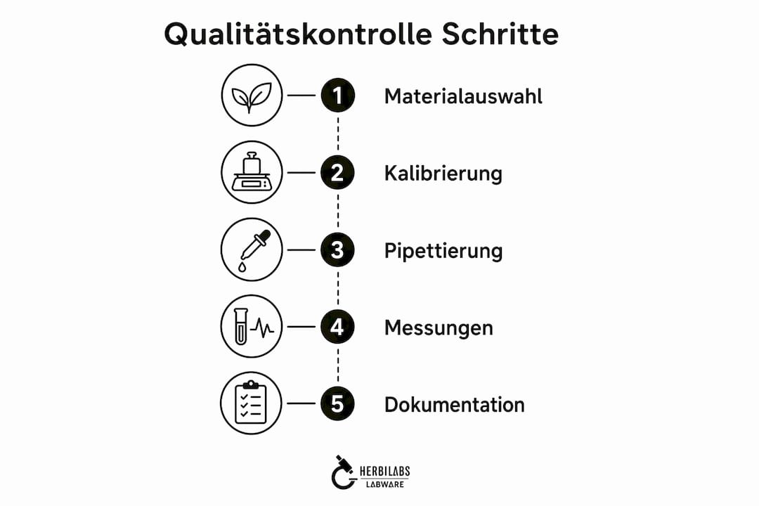 Übersicht: Die wichtigsten Schritte im Qualitätsprüfungsprozess auf einen Blick