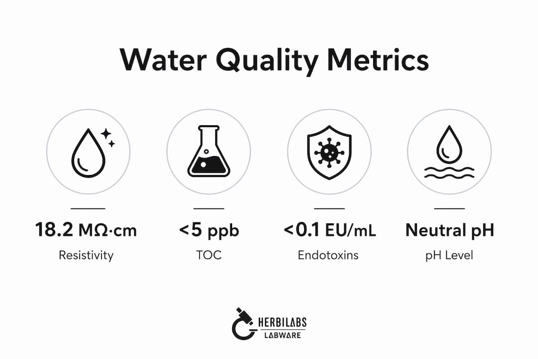 Infographic showing critical water quality parameters
