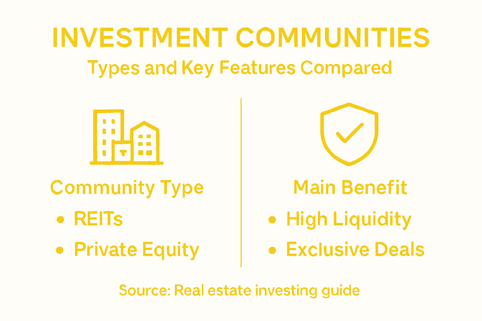 Infographic compares investment community types