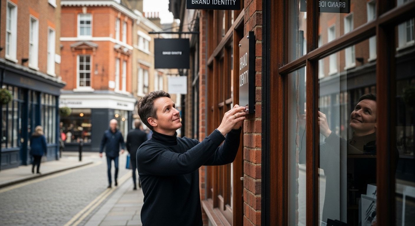 London branding signage storefront