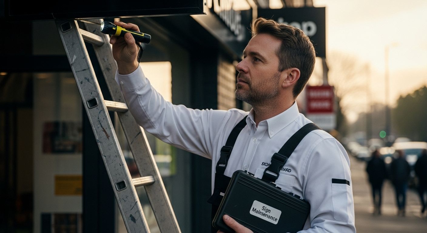 shop sign maintenance