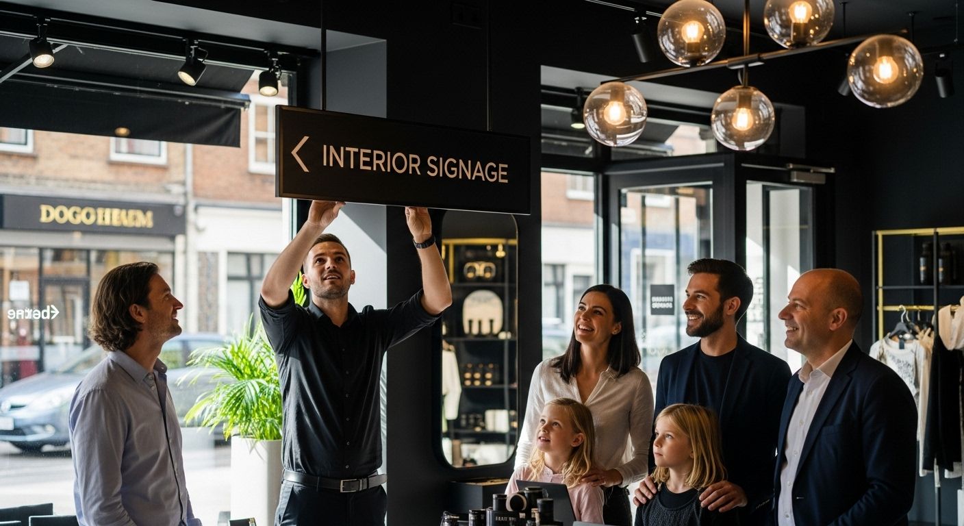 interior shop signage London