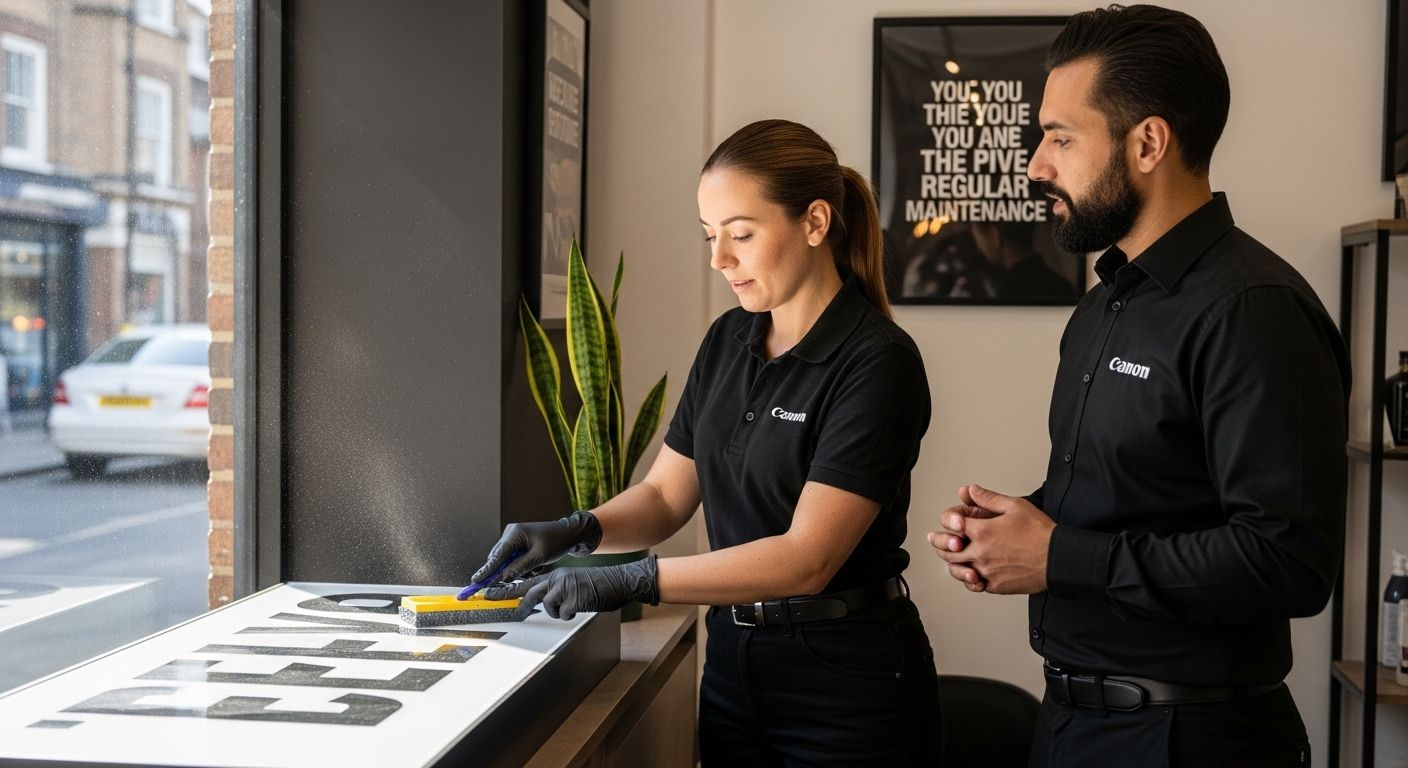 sign maintenance cleaning