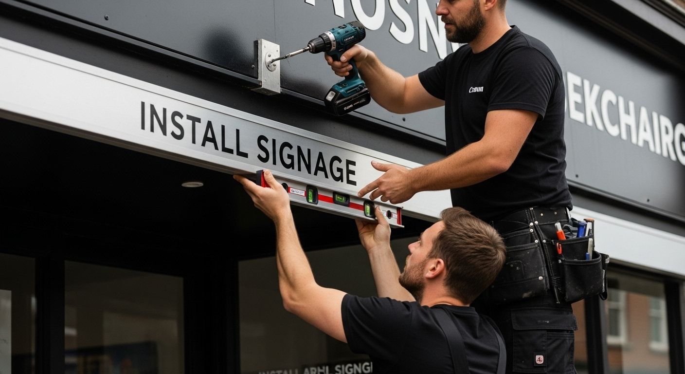installing outdoor signage pro