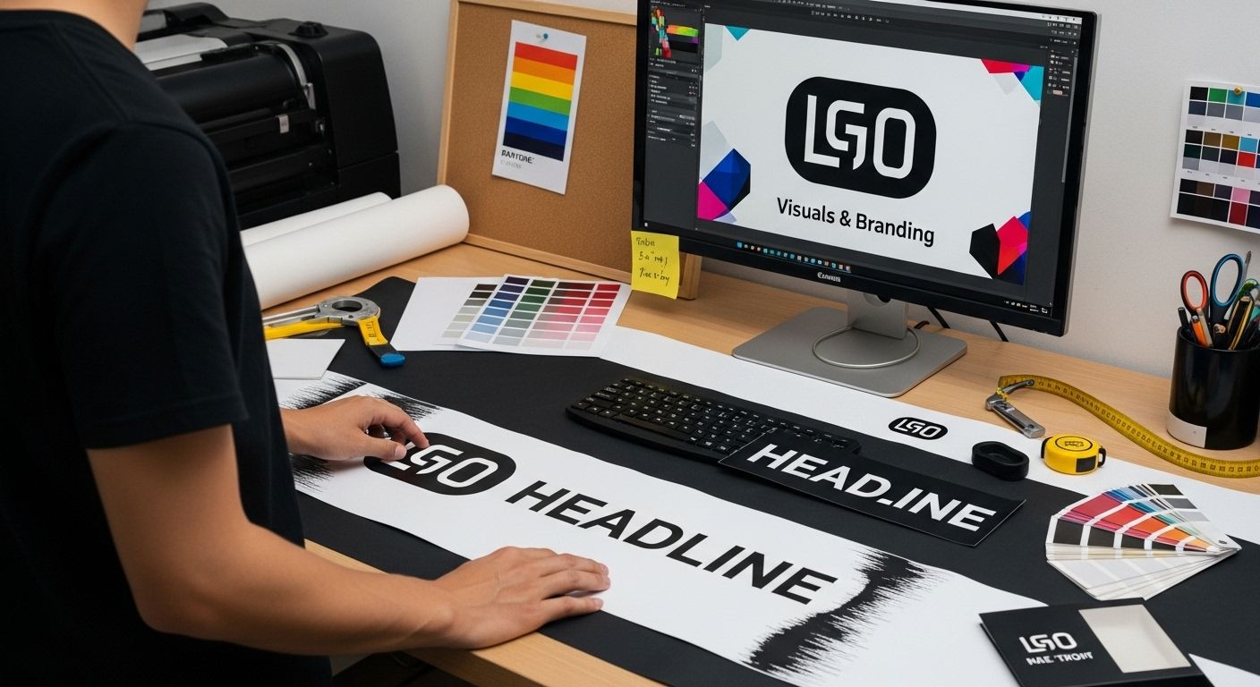 banner visuals branding demonstration
