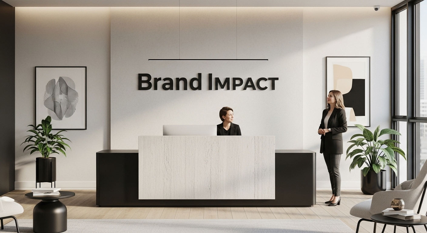business branding 3D letters