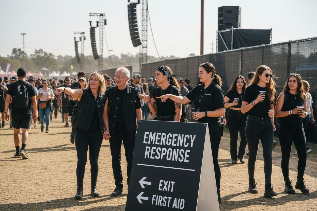 event safety signage festival
