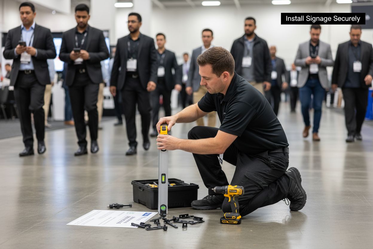 temporary event signage installation tools