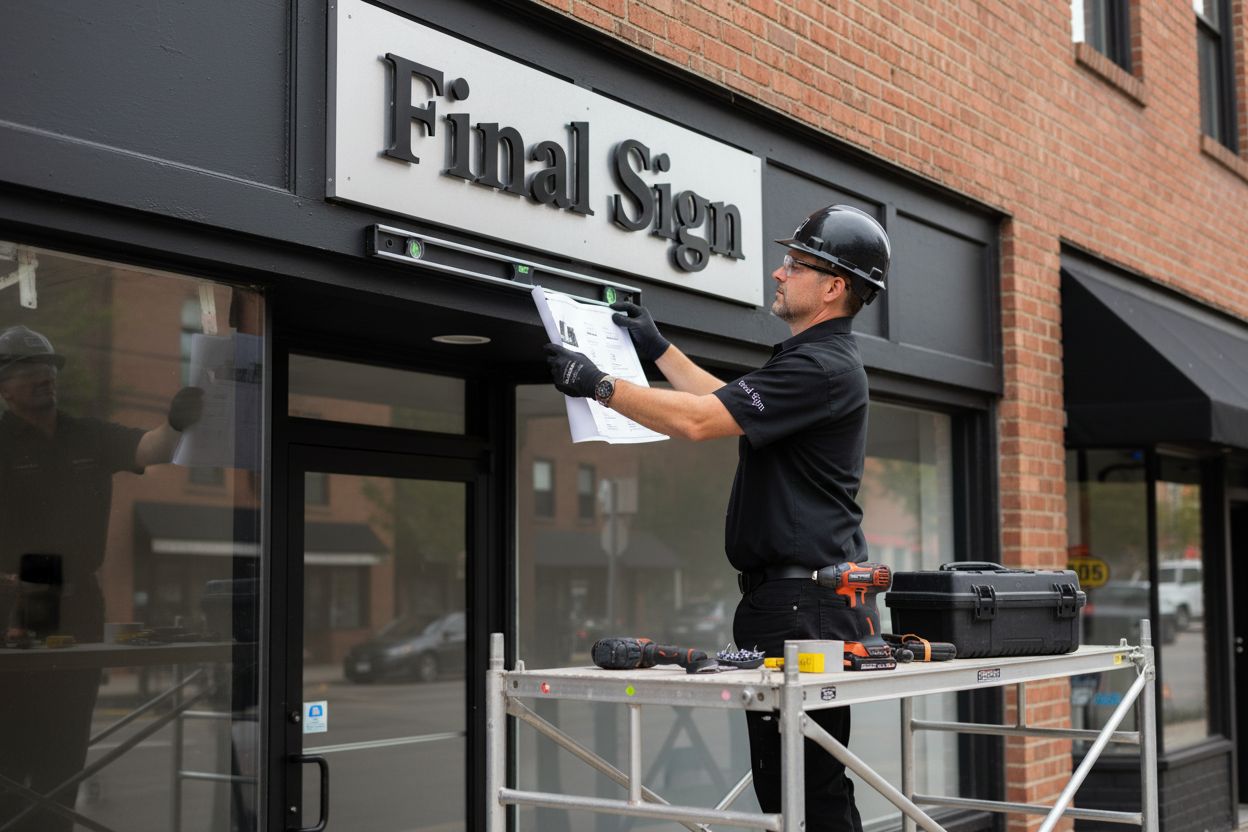 business sign inspection installation