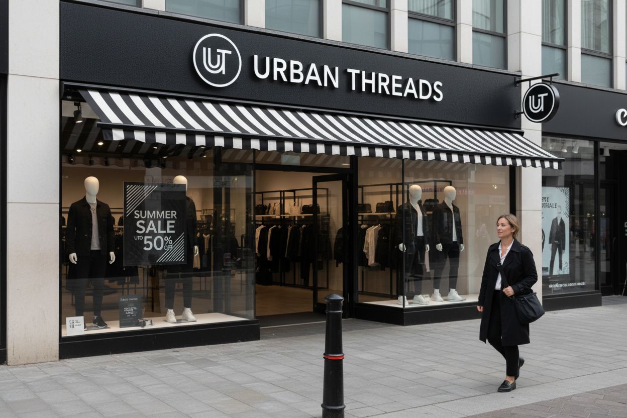 shop entrance signage
