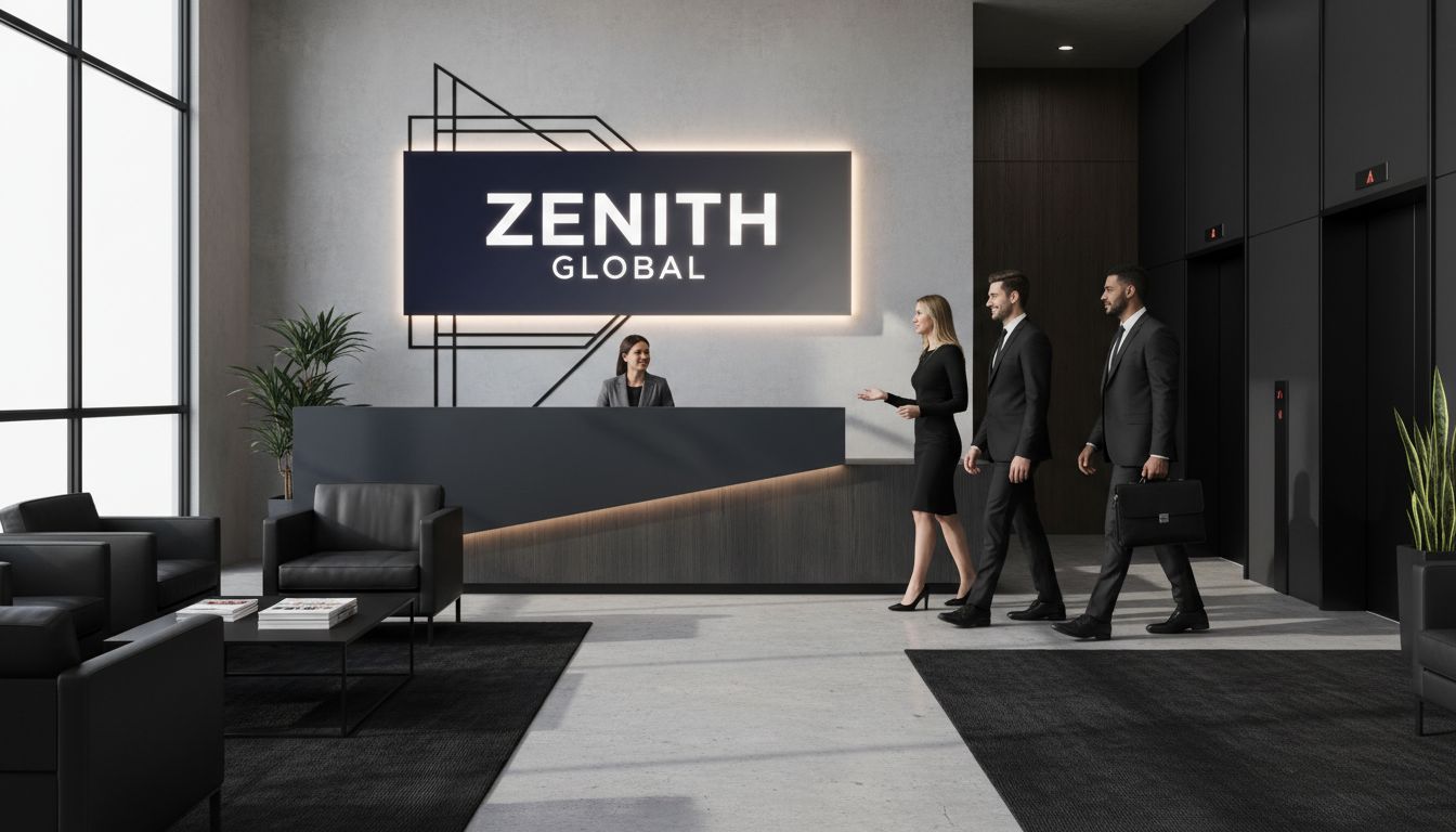 corporate illuminated signage