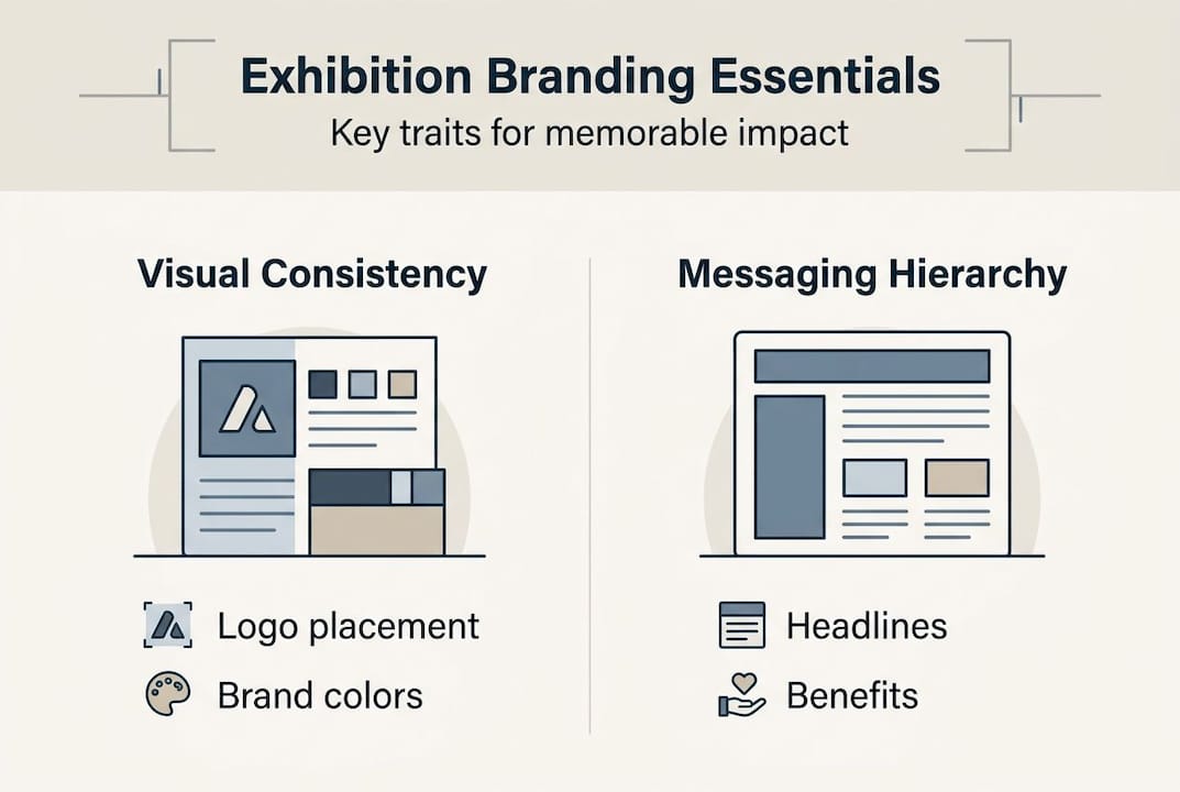Infographic on exhibition branding essentials