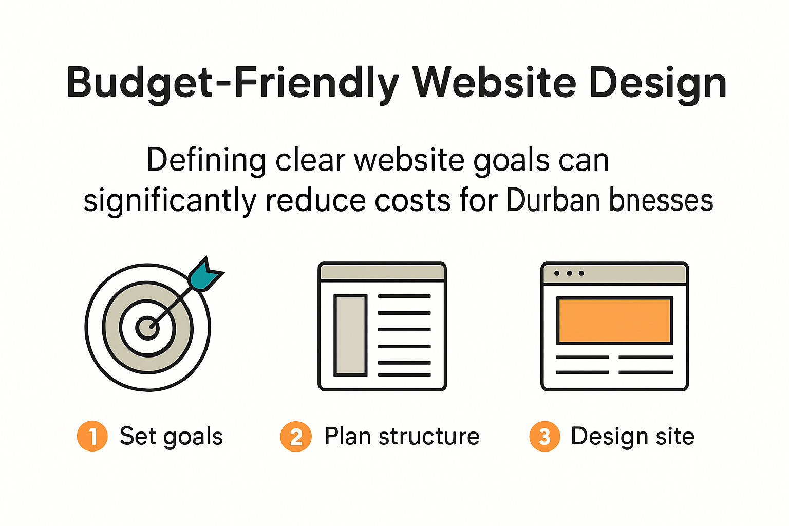Steps for affordable website design strategy