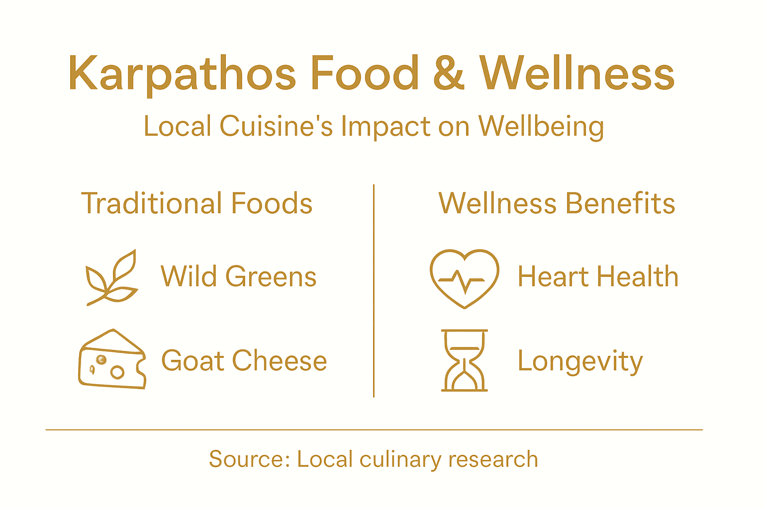 Infographic on Karpathos food and wellness