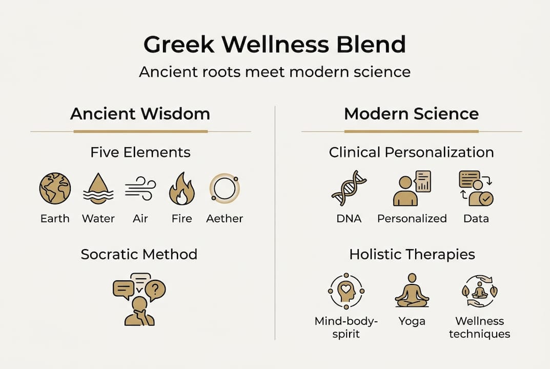 Infographic: Greek wellness ancient and modern blend