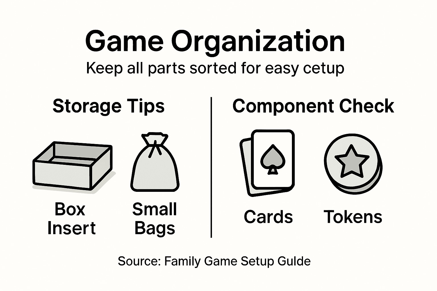 Infographic shows game storage and component check