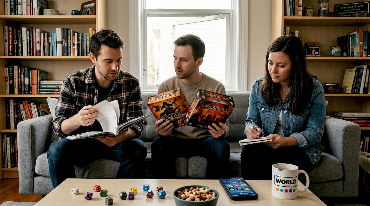 Friends choosing step-by-step learning game