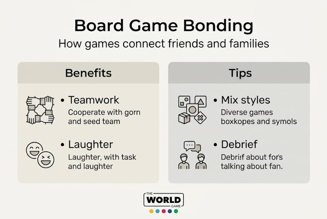 Infographic on board games and social connection