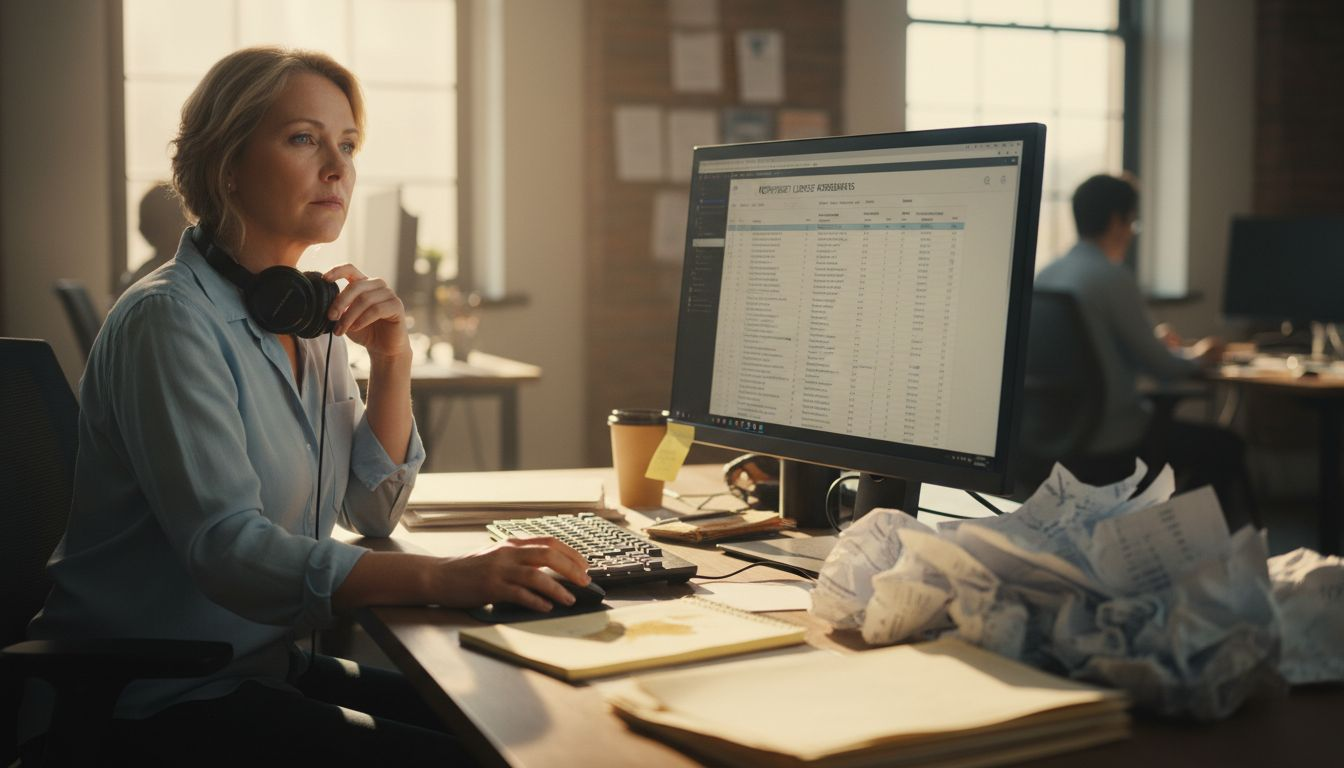 User reviews blockchain copyright licensing dashboard