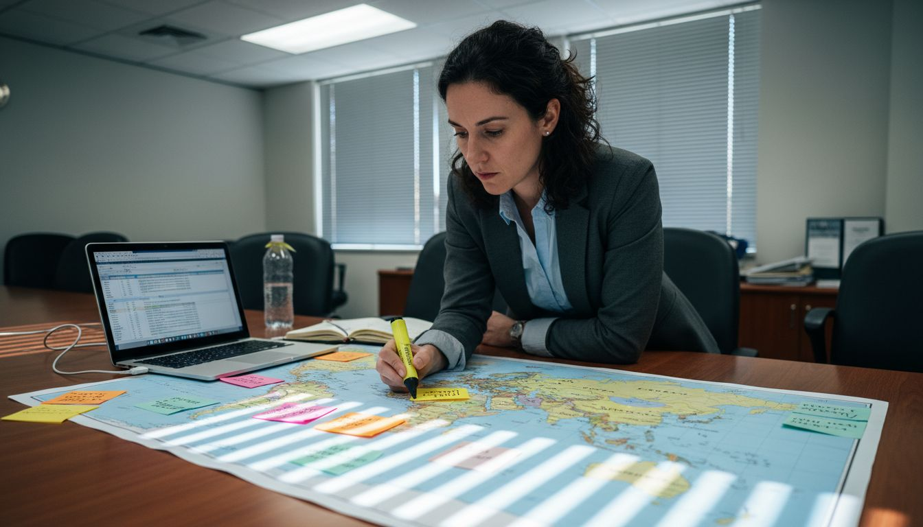 Analyst mapping design rights coverage worldwide