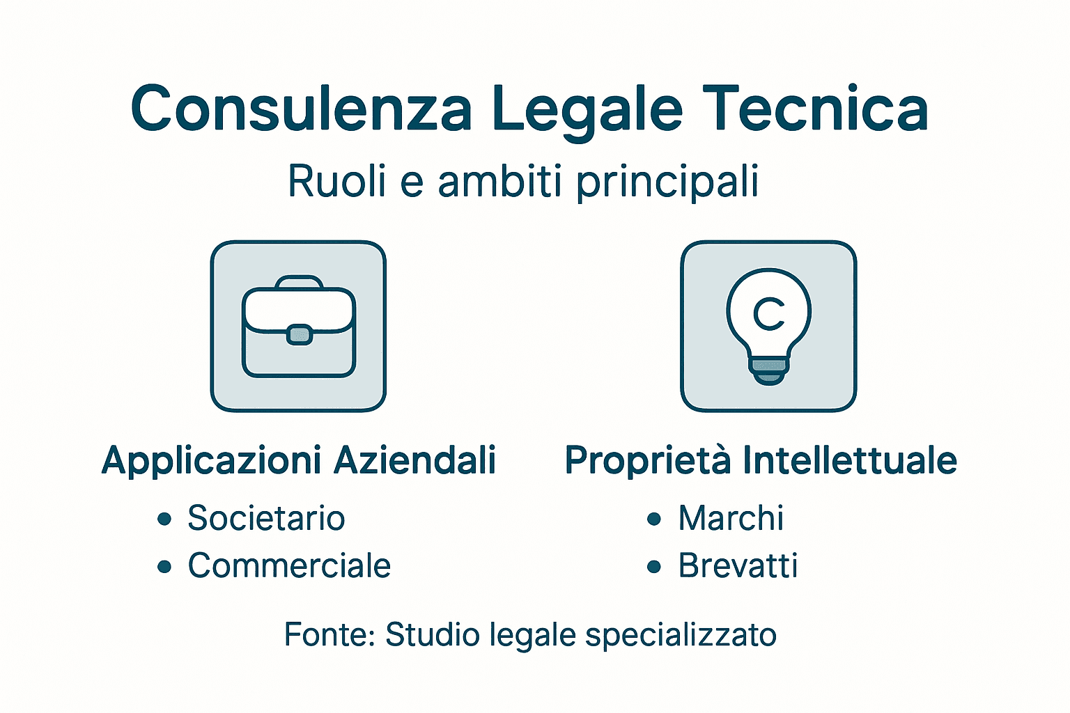 Infografica: dove e come si applica la consulenza tecnico-legale