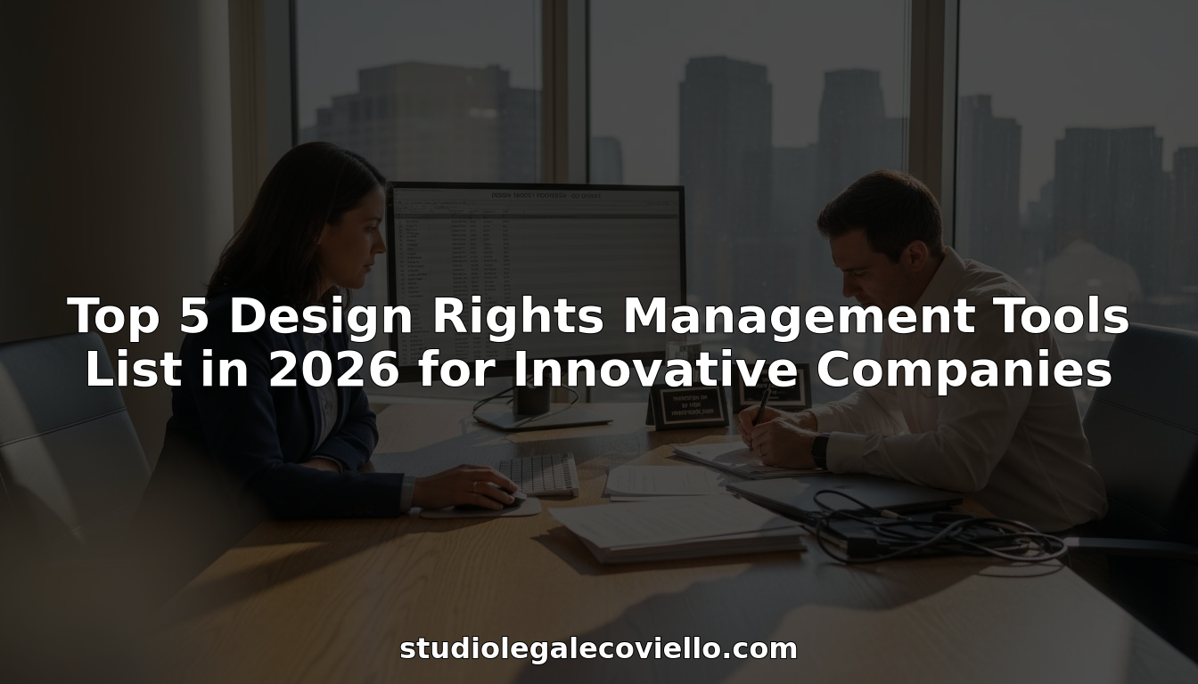 Professionals discussing design rights management