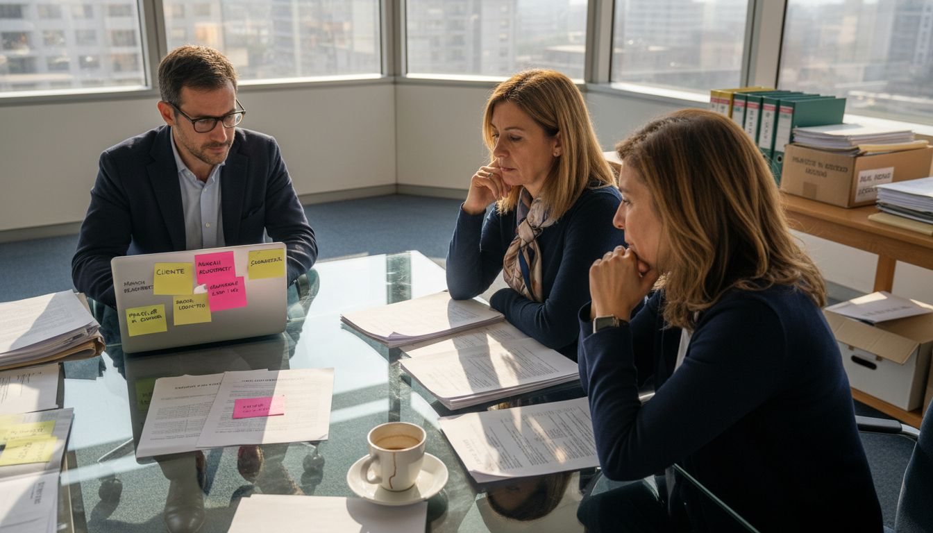 Consulenti legali al lavoro su pratiche relative alla registrazione di marchi