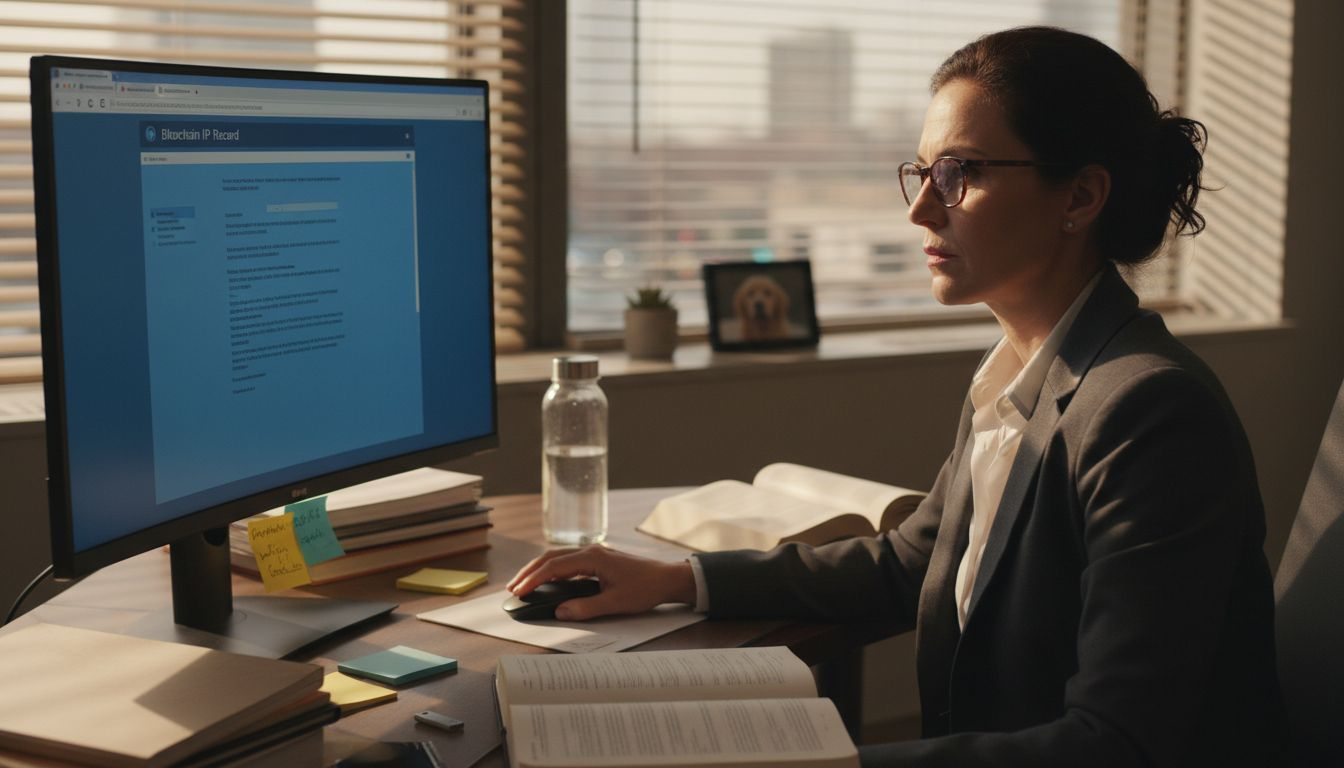 Lawyer uses IP software with blockchain records