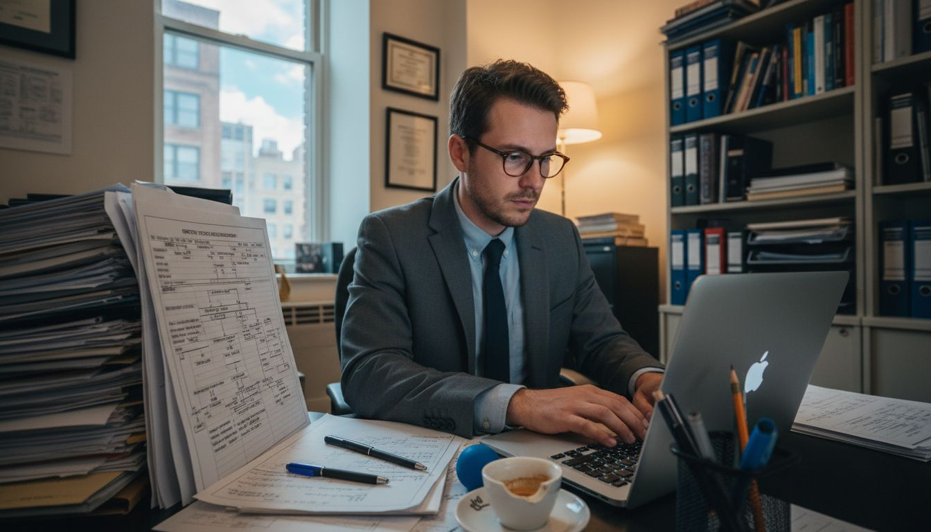 Patent attorney documenting startup innovation